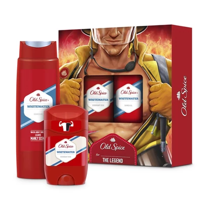 Old Spice ajándékcsomag (stift+tusfürdő) Whitewater (9db/#)