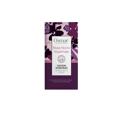 Osmaé Extra Rich soap 100gr Imperial Black Rose-Rose Noire Impériale (db/krt)