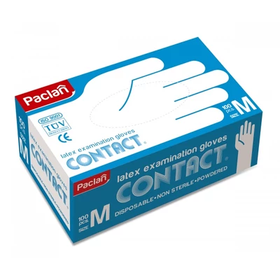 Paclan Latex kesztyű 100db-os M (10db/krt) Paclan Latex kesztyű 100db-os M (10db/krt)