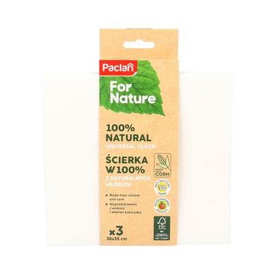 Paclan for Nature univerzális kukorica&viszkóz törlőkendő 3db (17db/krt)