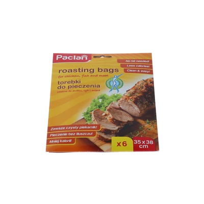 Paclan sütőzacskó csíptetővel 6db-os 35*38cm (30db/krt)