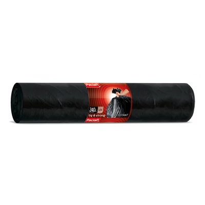 Paclan Big&Strong fekete szemeteszsák 240l 20db-os (21db/krt)