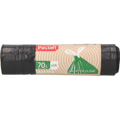 Paclan Ecoline szemetszsák 70l húzófüles 15db-os (24db/#)