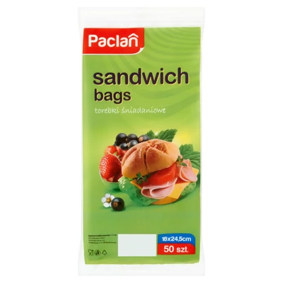 Paclan papír szendvicszacskó 50db-os 18*24,5cm (30db/#)