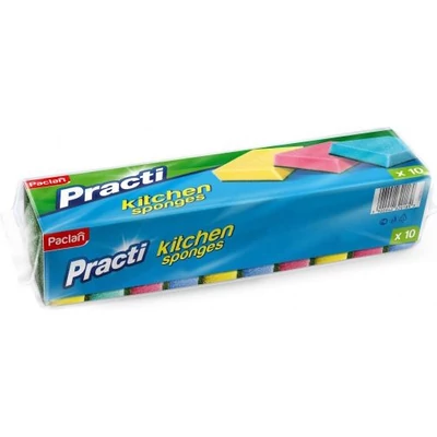 Paclan Practi mosogatószivacs dörzsivel 10db-os (22db/krt)