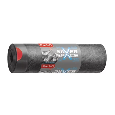 Paclan Silver Space zárószalagos szemeteszsák 120l 8db-os (15db/krt)
