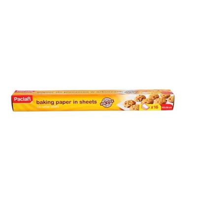 Paclan szilikonos sütőpapír lapok 16db-os 42cm*38cm (24db/krt)