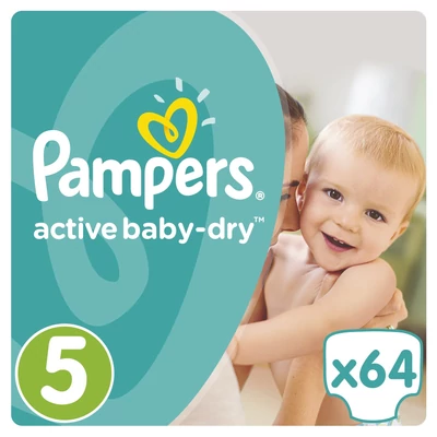 Pampers Aktív Baby 5-ös 11-18kg 64db-os (2db/krt)