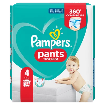 Pampers Pants Nadrágpelenka 4-es 9-15kg 24db-os (4db/#)
