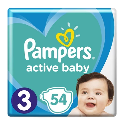 Pampers Active Baby 3-as 5-9kg 54db-os (4db/#)
