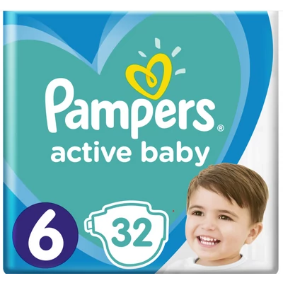 Pampers Active Baby 6-os 15+kg 32db-os (2db/#)