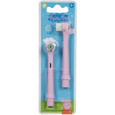 Peppa Malac 2db pótkefe Pink elemes gyermek fogkeféhez (12db/krt)