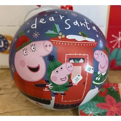 Peppa Malac Karácsonyfadísz csokis sütivel 10g (24db/krt)