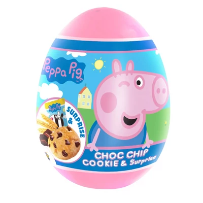 Peppa Malac Meglepetés tojás csokis keksszel 5,5gr (18db/krt)