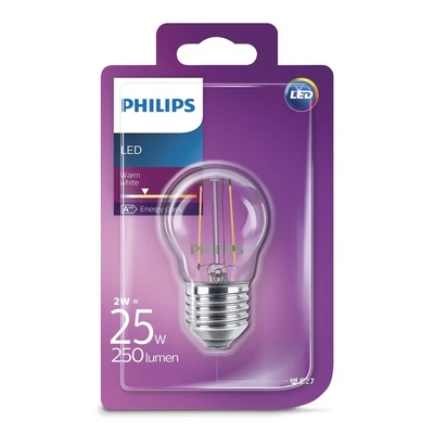 Philips LED 2W E27 villanyégő (6db/#)