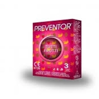 Preventor 3db-s óvszer Tutti Frutti (48db/krt)