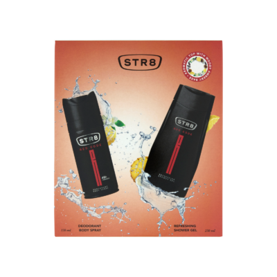 STR8 ajándékcsomag (dezodor+tusfürdő) Red Code (6db/krt)