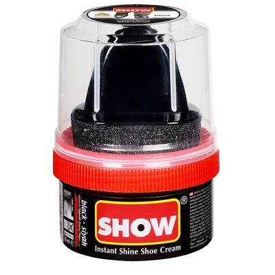 Show cipőápoló krém szivaccsal 50ml fekete (12db/#)