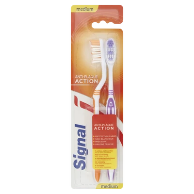 Signal fogkefe Anti-Plaque 1+1