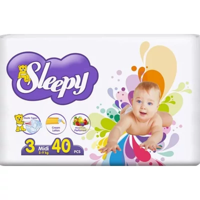 Sleepy pelenka Midi 3 (5-9kg) 40db-os (5db/#)