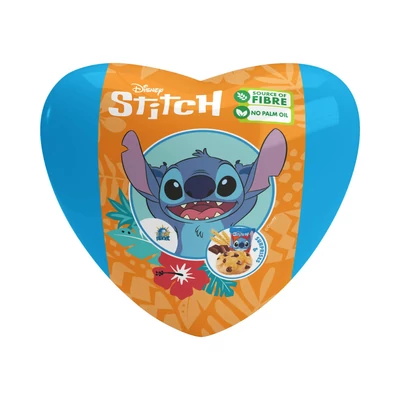 Stitch szivecskés tartó csokis keksszel 11g (db/krt)