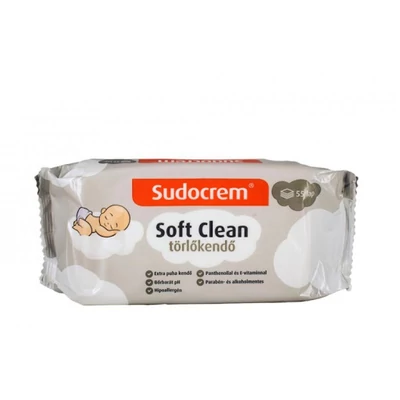 Sudocrem popsitörlő 55lapos Soft Clean (16db/krt)