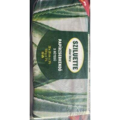 Sziluette papírzsebkendő 3rt. 150gr 80db Aloe Vera (50db/krt)