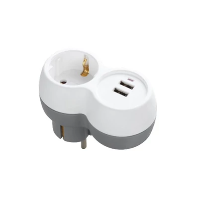 Technik Professional Elosztó Fali 1utas+2USB-A (100db/krt)