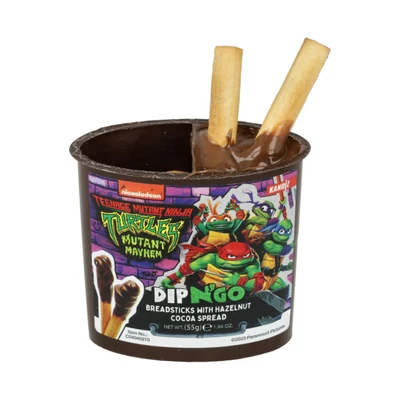 Tini Nindzsa Teknőcök Dip'n go kakaós mogyorókrém és ropogós pálcikák 55gr (24db/krt)
