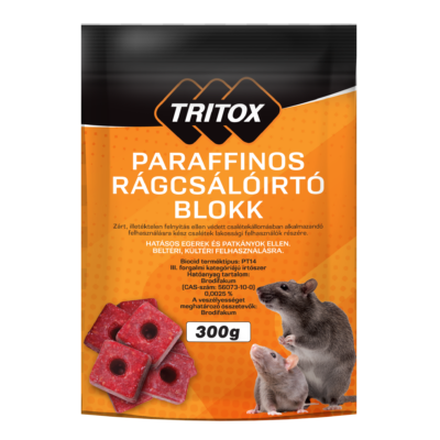 Tritox paraffinos rágcsálóírtó blokk 300gr