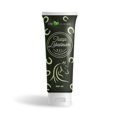 U&W lóbalzsam gél 250ml iszap kivonattal+4gyógynövénnyel tubusos (8db/#)