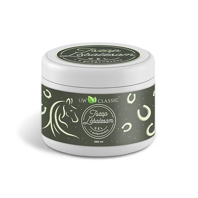 U&W lóbalzsam gél 500ml iszap kivonattal+4gyógynövénnyel (12db/#)