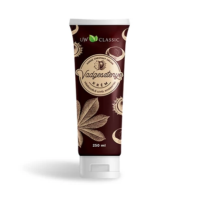 U&W vadgesztenye krém vörösszőlő levél kivonattal 250ml tubusos (8db/#)