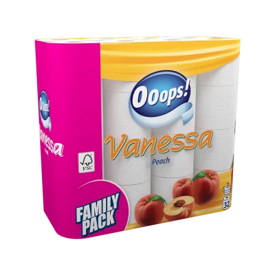 Vanessa wc papír 32tek. 3rtg. 120lap Barack