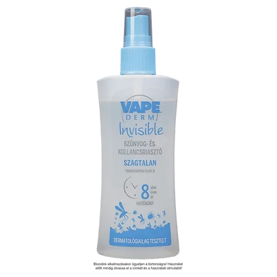 Vape Derm Invisible szúnyog és kullancsriasztó 100ml pumpás (12db/krt)