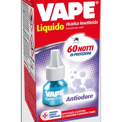 Vape elektromos Szúnyogriasztó folyadék út. 60 éjszaka Antiodor (30db/krt)