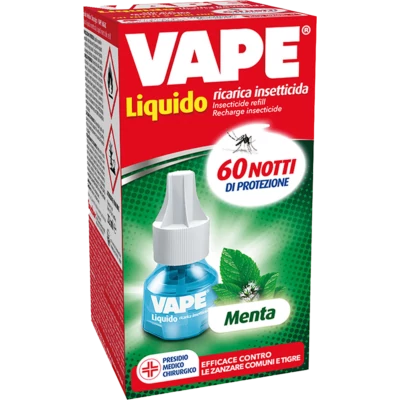Vape elektromos Szúnyogriasztó folyadék ut. 60 éjszaka Menta (30db/krt)