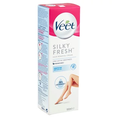 Veet szőrtelenítő krém 100ml Silky Fresh Érzékeny bőrre (12db/krt)