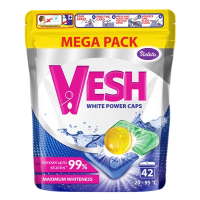 Violeta VESH mosókapszula 42db-os White (3db/krt)
