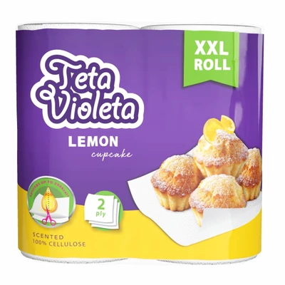 Violeta kéztörlő 2rét. 2tek. maxi Citromos (12db/#)
