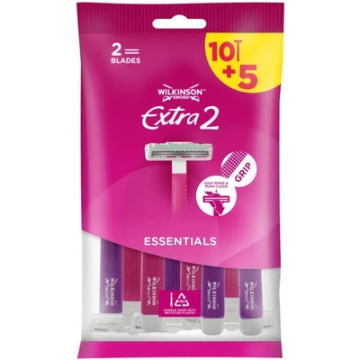 Wilkinson EXTRA2 Beauty 10+5db-os női eldobható borotva (20db/krt)