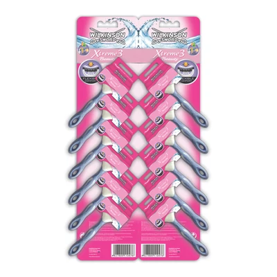 Wilkinson EXTREME3 Beauty női kartella 1db-os (12db/kartella)#Csak kartellára