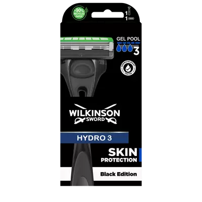 Wilkinson Hydro3 Black férfi bor.kész.+1betét (db/krt)