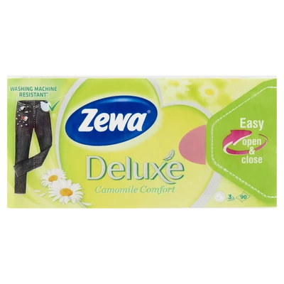 Zewa 90-es papír zsebkendő Deluxe Camomile (40db/#)