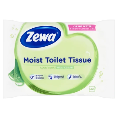 Zewa nedves Wc papír 42db-os Aloe Vera (8db/#)