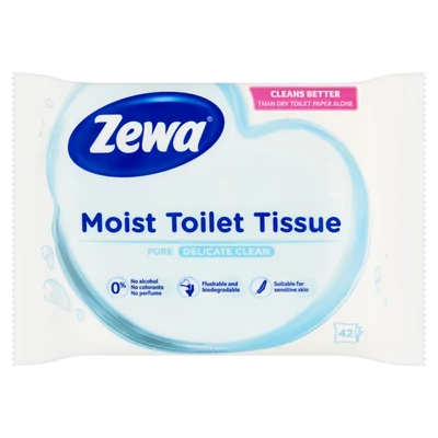 Zewa nedves Wc papír 42db-os Pure (16db/#)