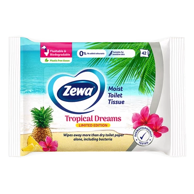 Zewa nedves Wc papír 42db-os Tropical (8db/krt)