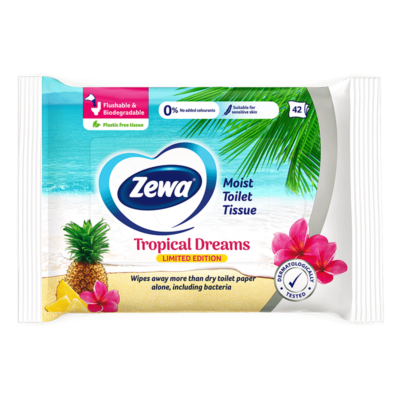 Zewa nedves Wc papír 42db-os Tropical (8db/krt)