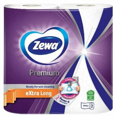 Zewa kéztörlő Premium ExtraLong 2rtg. 2tek. 70lap (12db/krt)