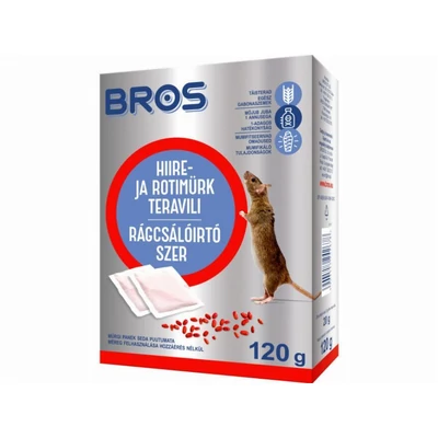 Bros Rágcsálóírtó szer 120gr gabonaszemes (12db/krt)